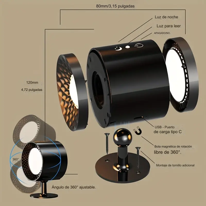 Lampe Murale LED Orientable ✨