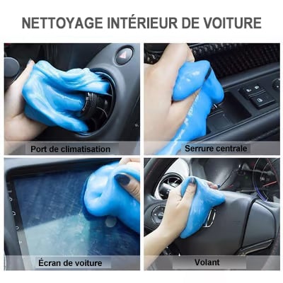Gel Nettoyant Réutilisable Super Clean pour Clavier et Voiture