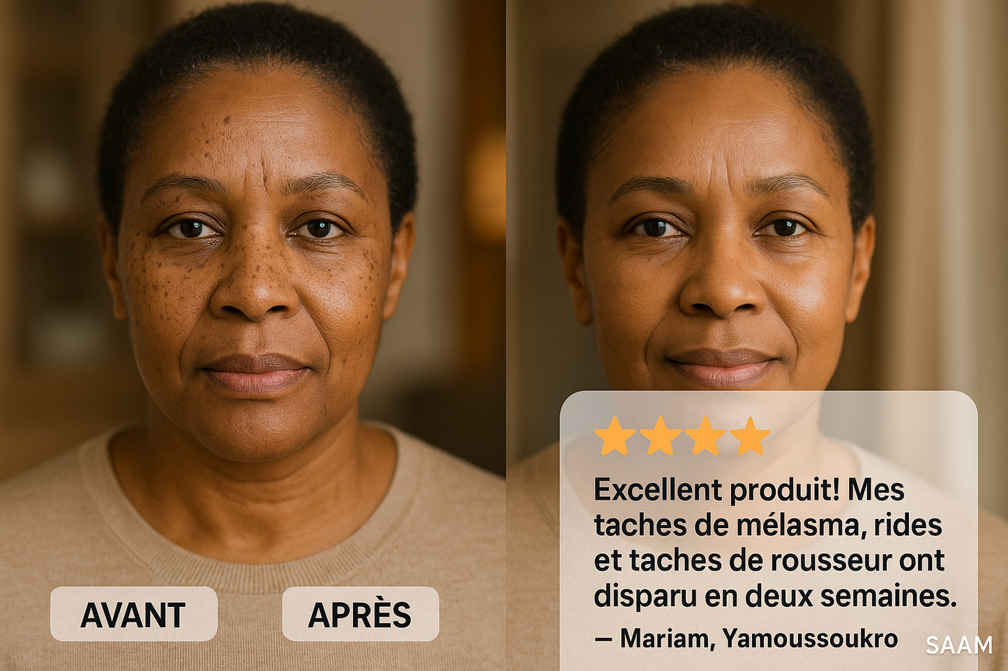 Crème visage régénérante anti-tâches