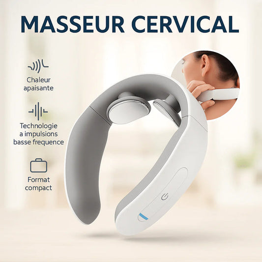 Masseur de Cou Chauffant- Soulage les Douleurs et le Stress en Quelques Minutes