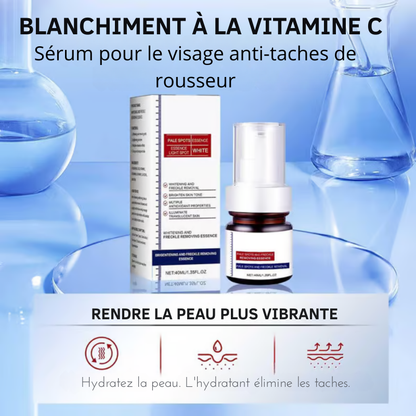 Sérum pour le visage blanchissant à la vitamine C, élimine les tâches brunes du mélasma et éclaircit la mélanine