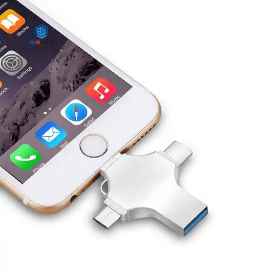 Clé USB Multi-Connecteurs  avec Capacité de 64GB