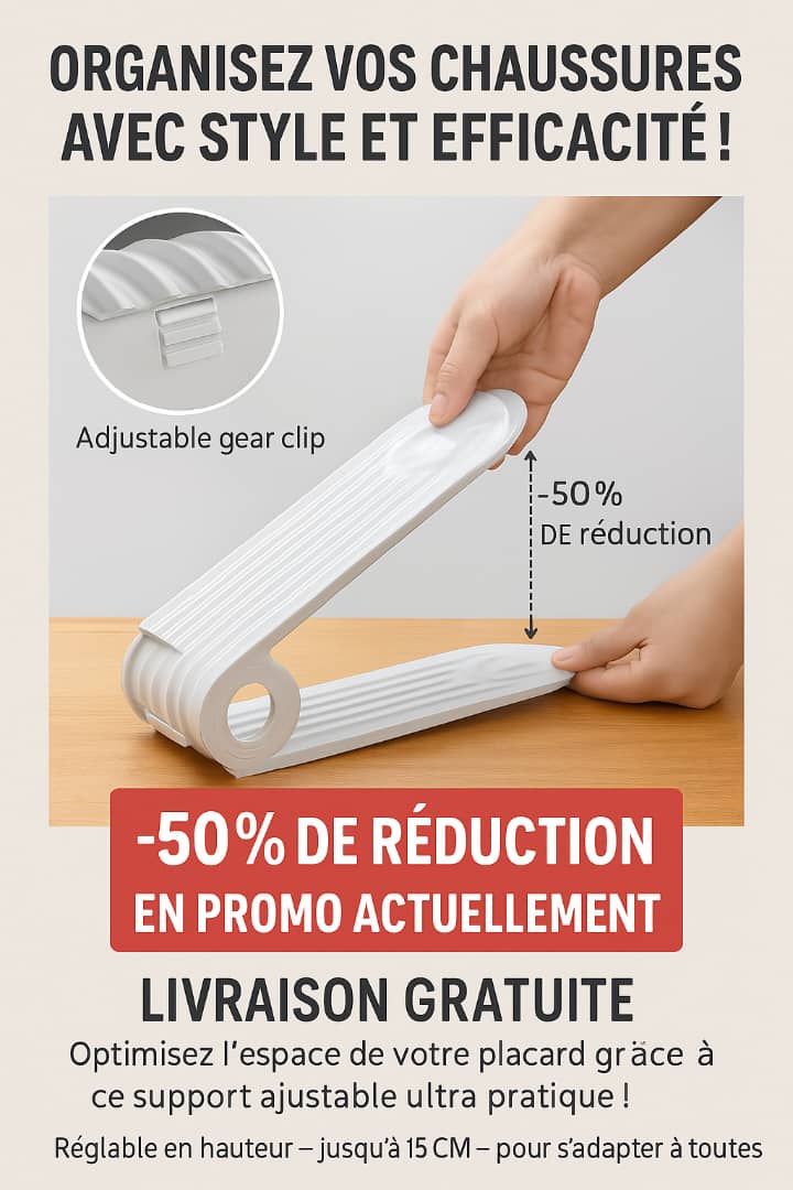 Organiseur de Chaussures Double Étage