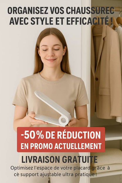 Organiseur de Chaussures Double Étage