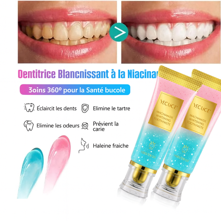 Dentifrice blanchissant à la Niacinamide Ultra Efficace