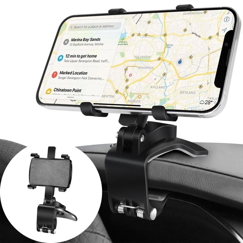 Support de téléphone de voiture rotatif à 360 degrés pour tableau de bord