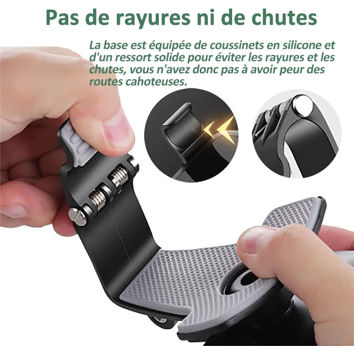 Support de téléphone de voiture rotatif à 360 degrés pour tableau de bord