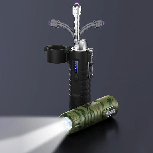 Briquet Électronique à Tuyau Rétractable et Pivotant